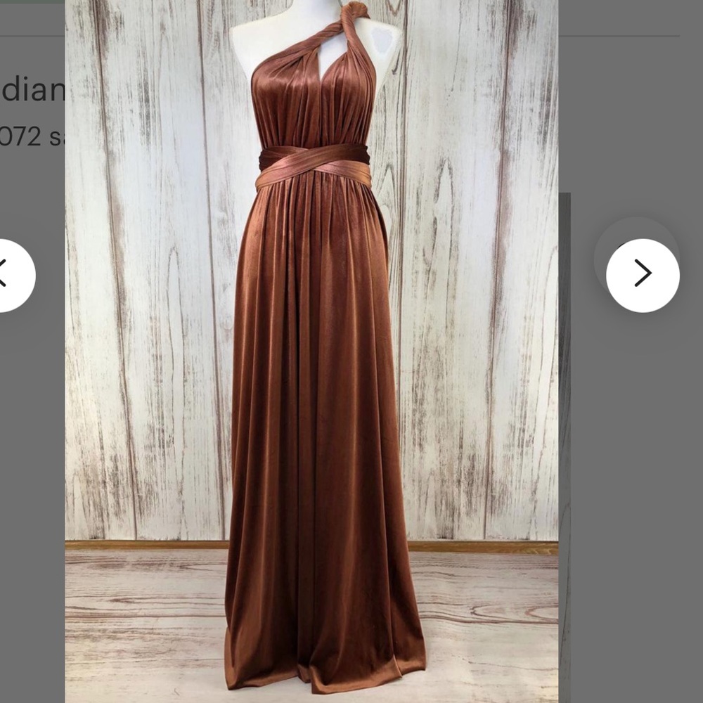 Copper Velvet dress